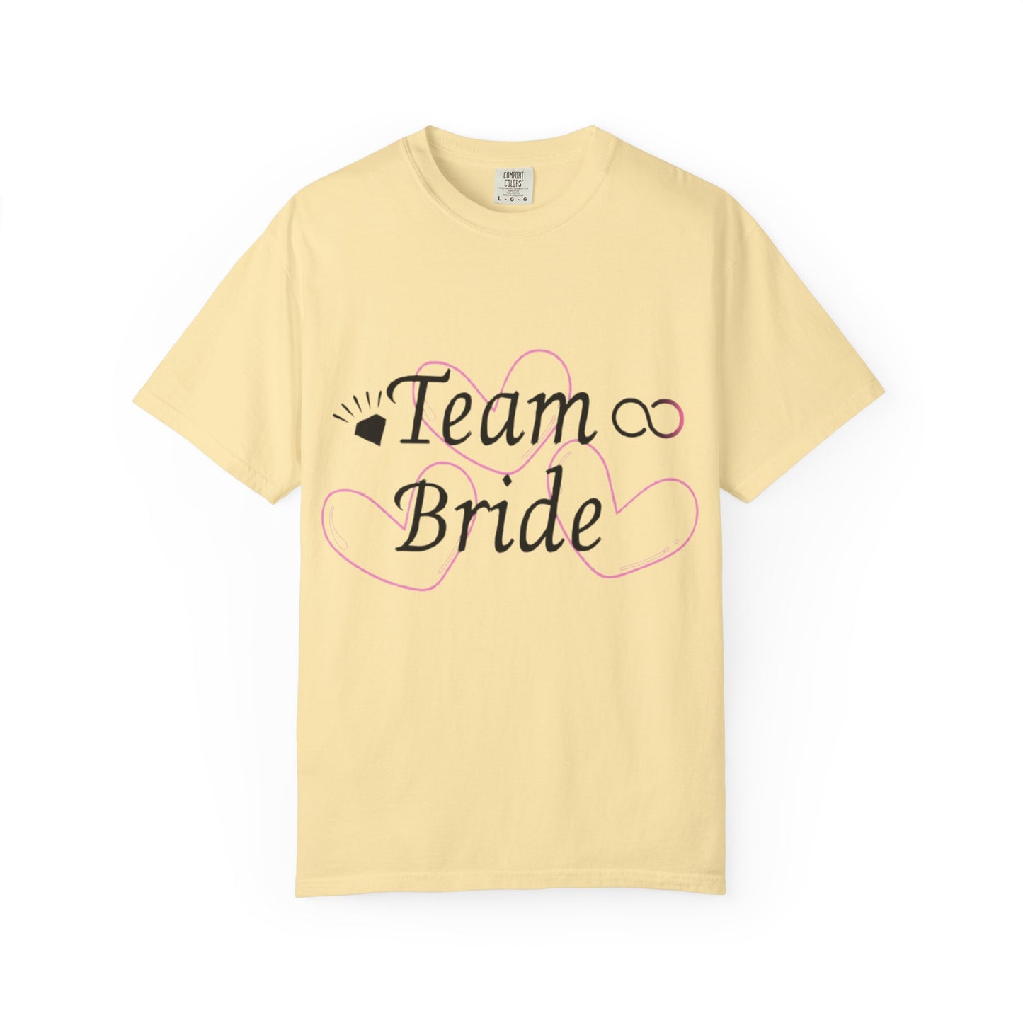 Team Bride to Be Black Text T-Shirt