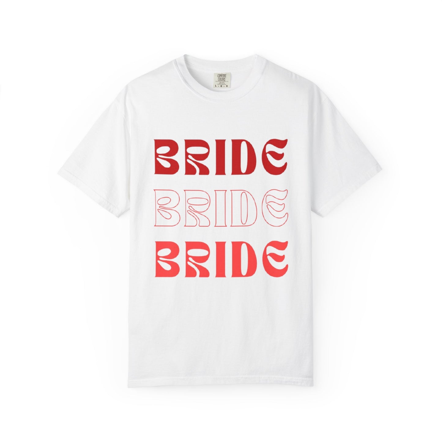 Bride Red Text Tshirt