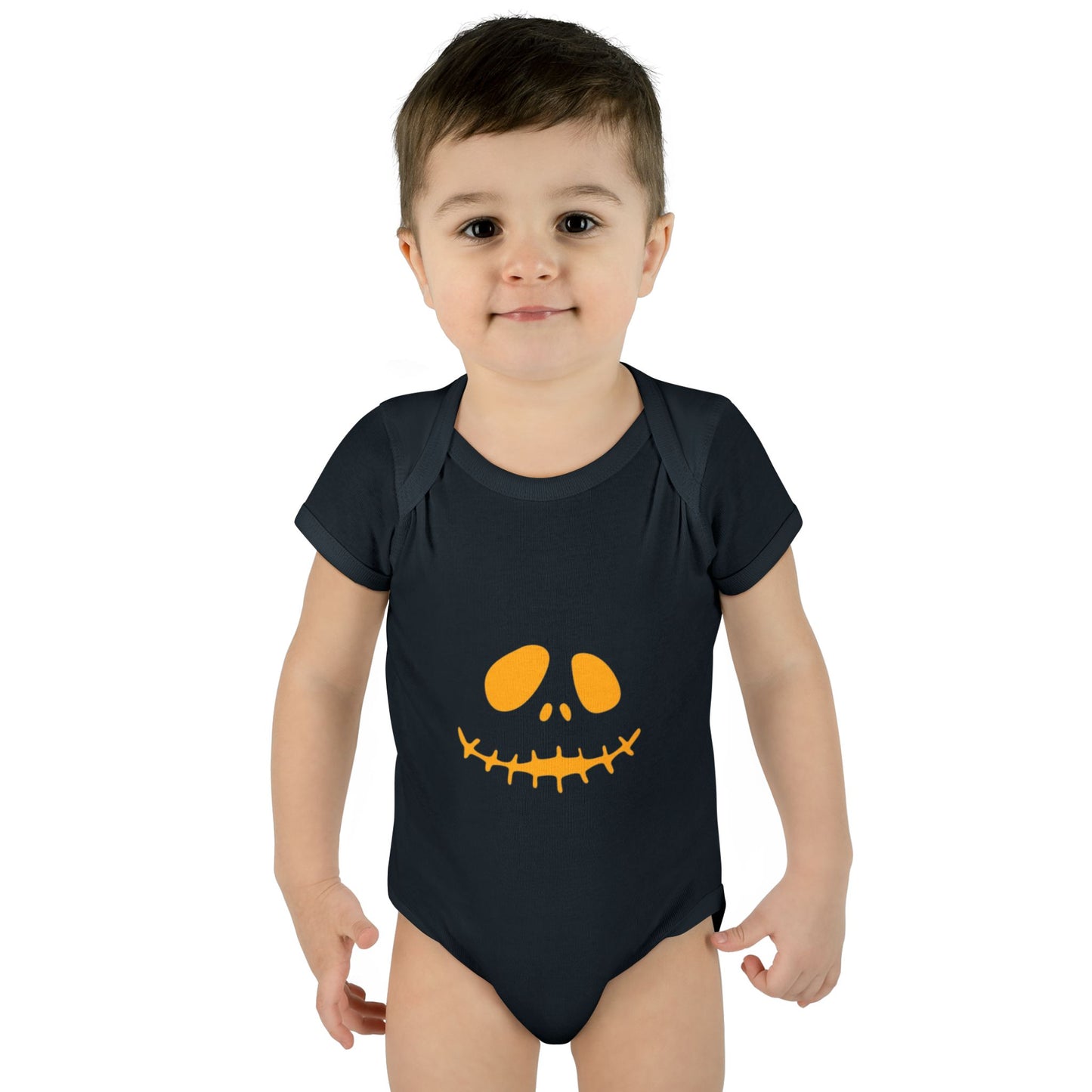 Jack Skellington Infant Bodysuit (Orange)