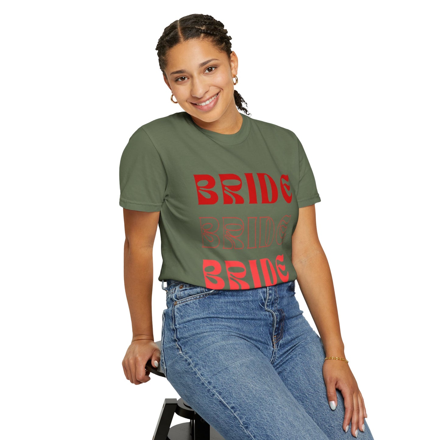 Bride Red Text Tshirt