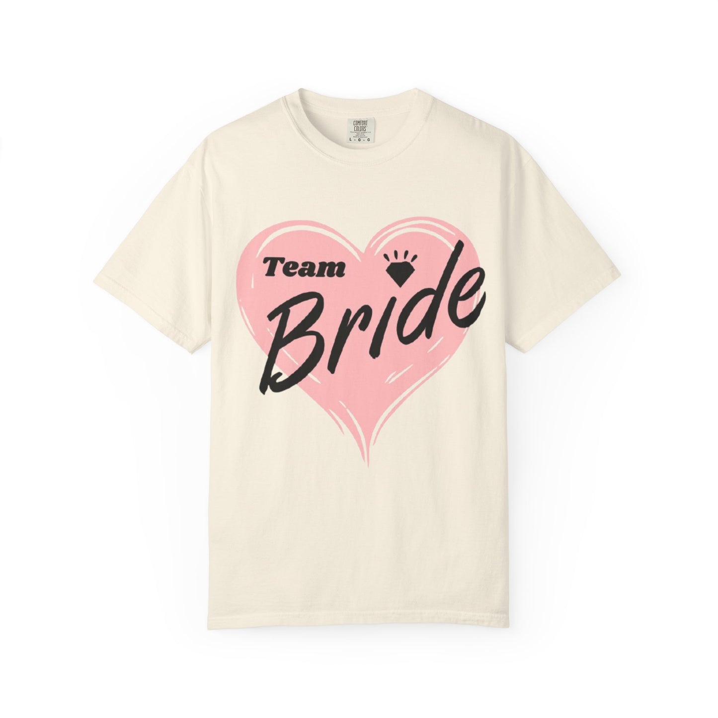 Team Bride Heart T-Shirt Wedding Tee