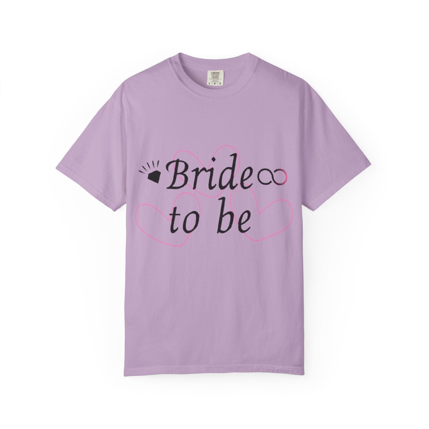Bride to Be Black Text T-Shirt