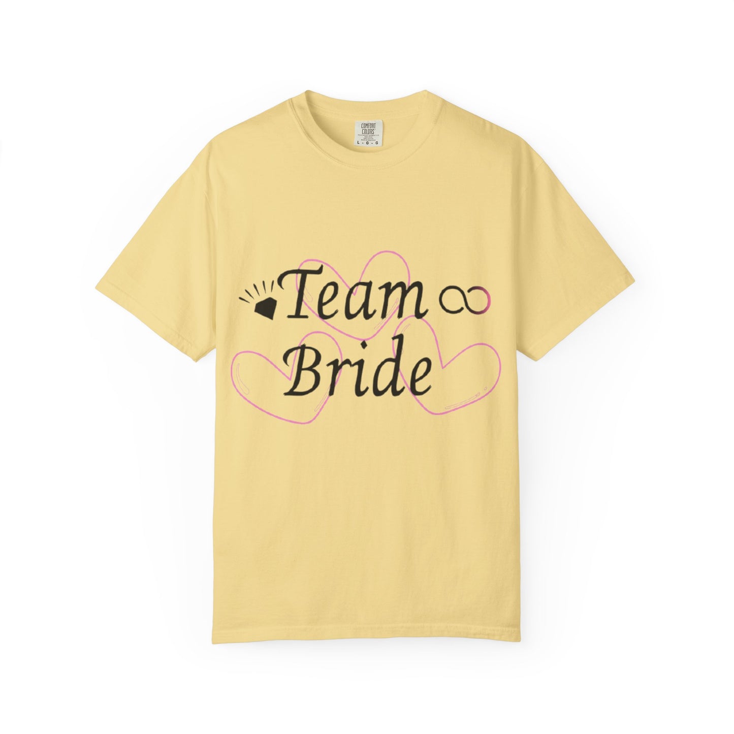 Team Bride to Be Black Text T-Shirt