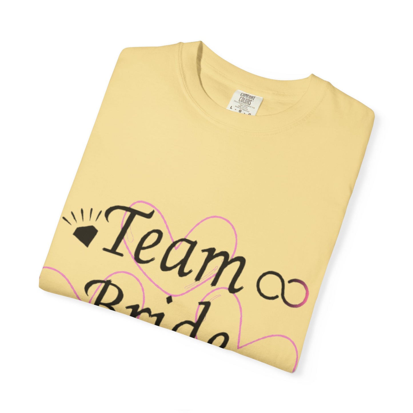 Team Bride to Be Black Text T-Shirt