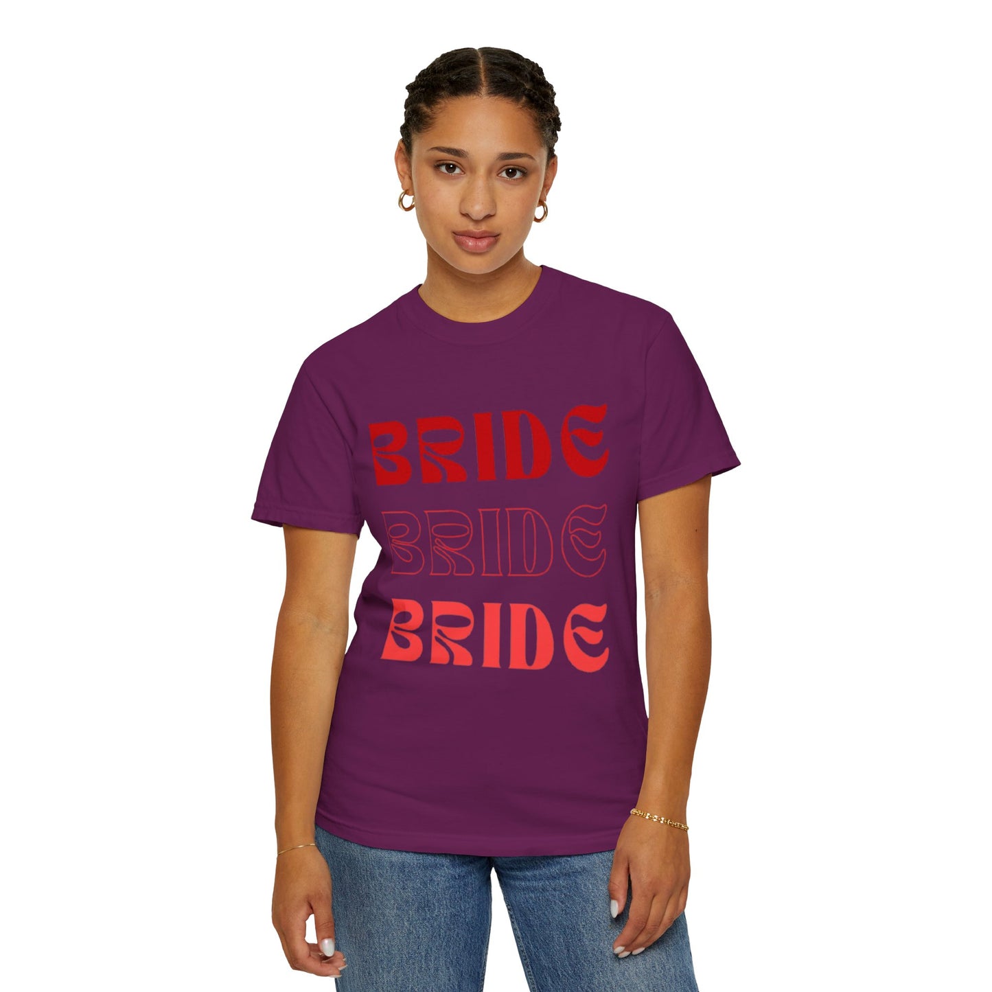 Bride Red Text Tshirt
