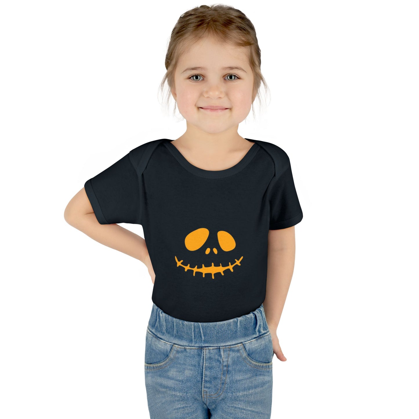 Jack Skellington Infant Bodysuit (Orange)