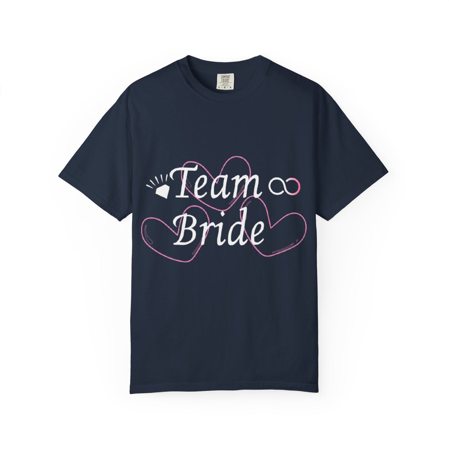 Team Bride White Text Tshirt