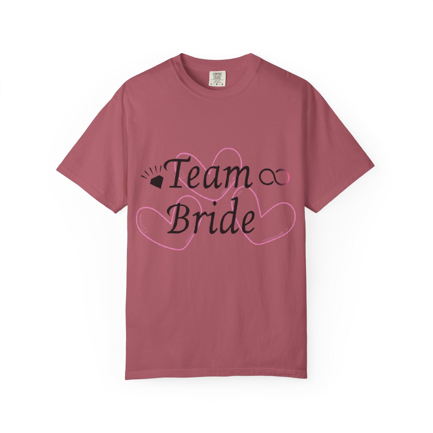 Team Bride to Be Black Text T-Shirt