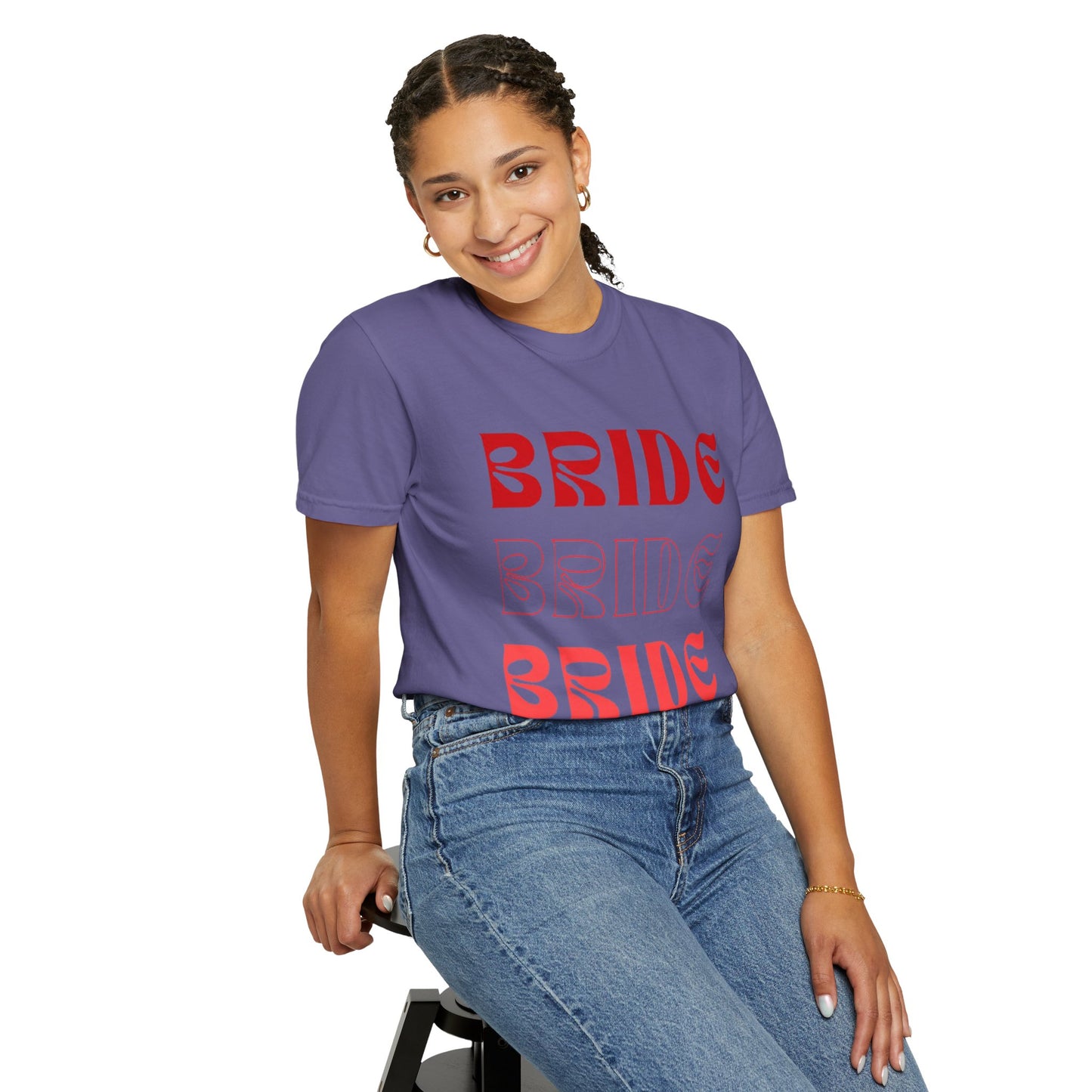 Bride Red Text Tshirt
