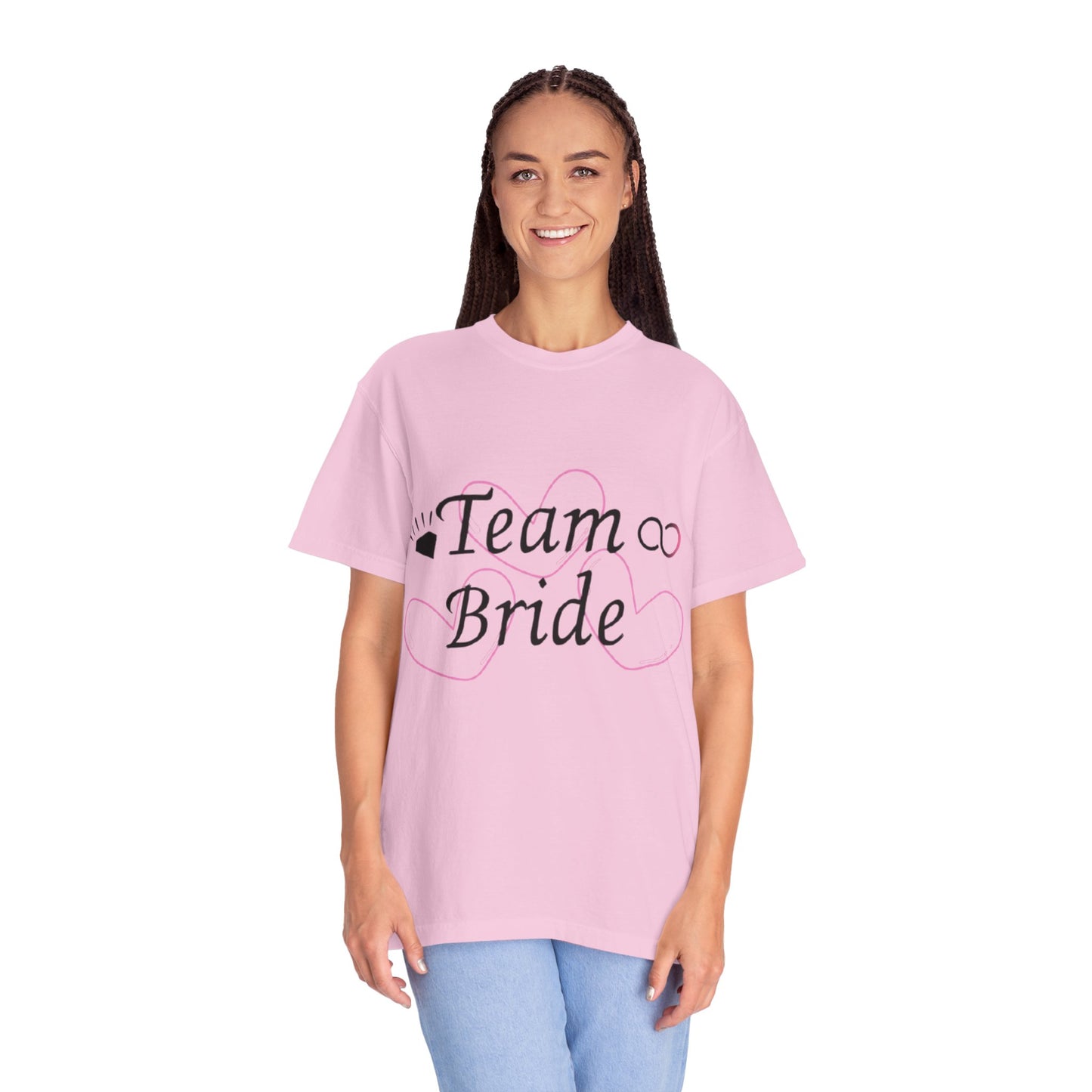 Team Bride to Be Black Text T-Shirt
