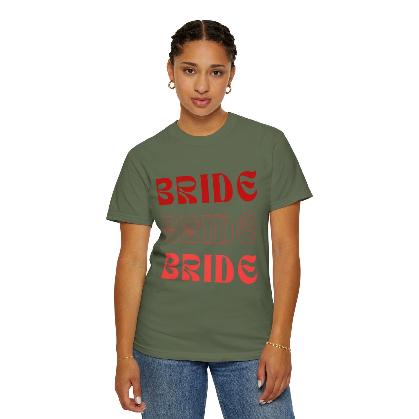 Bride Red Text Tshirt