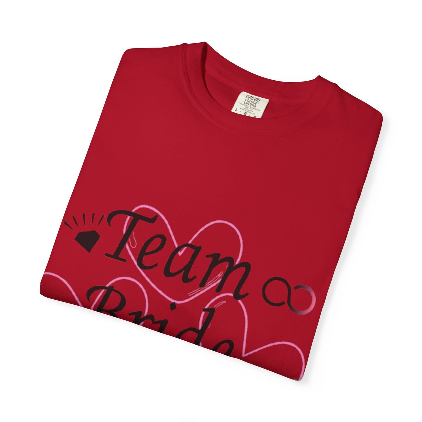 Team Bride to Be Black Text T-Shirt