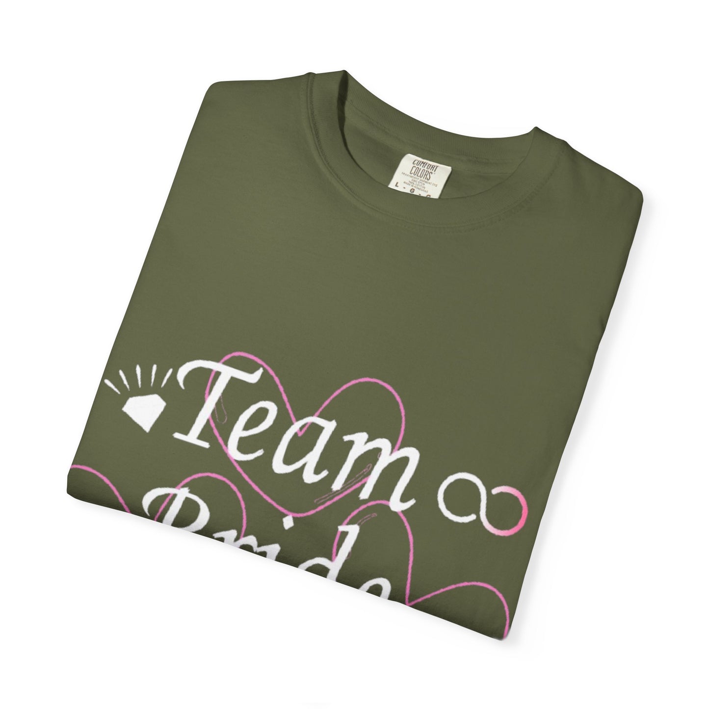 Team Bride White Text Tshirt