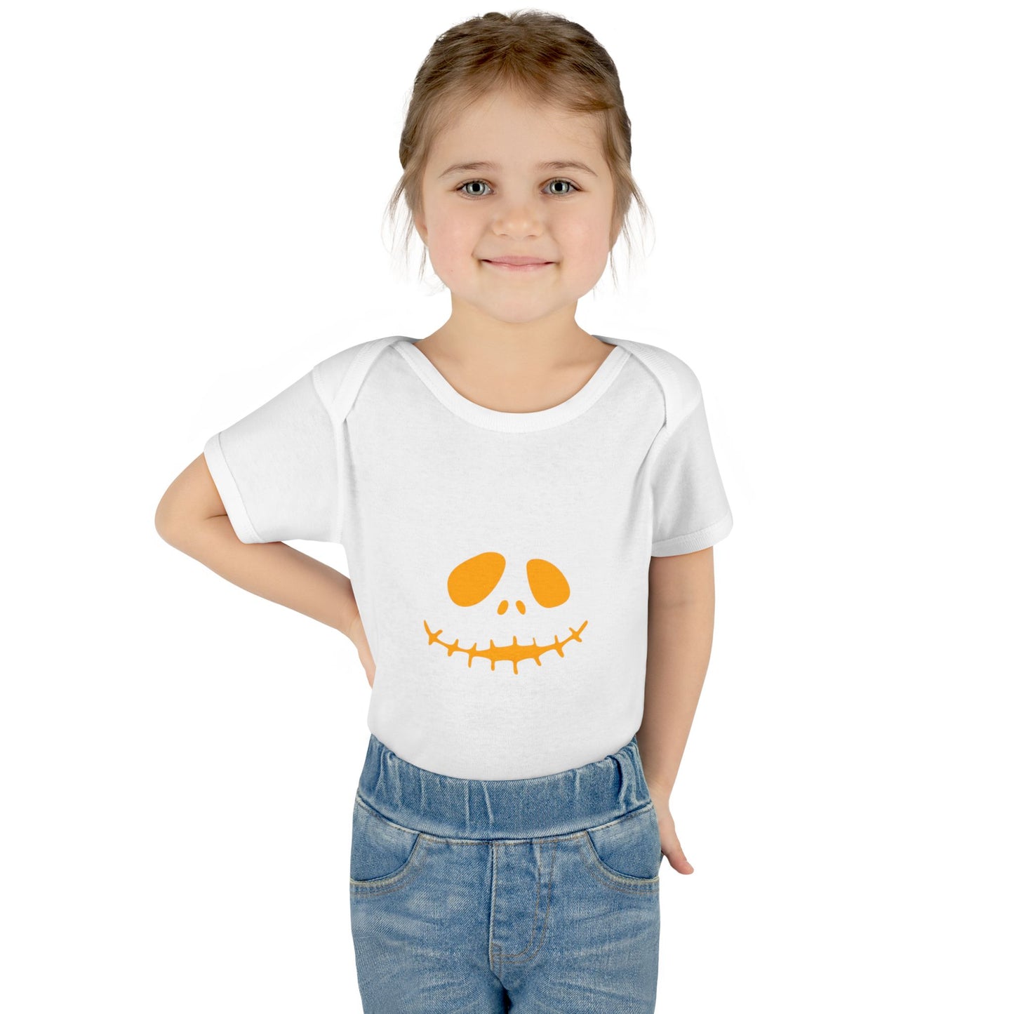 Jack Skellington Infant Bodysuit (Orange)