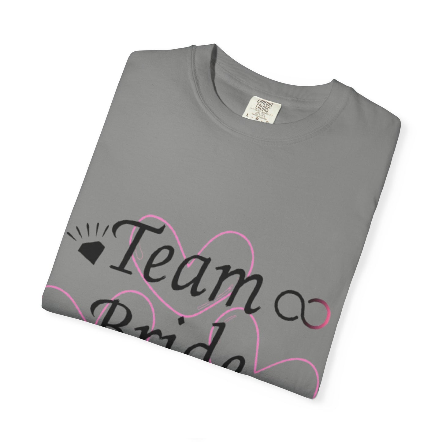 Team Bride to Be Black Text T-Shirt