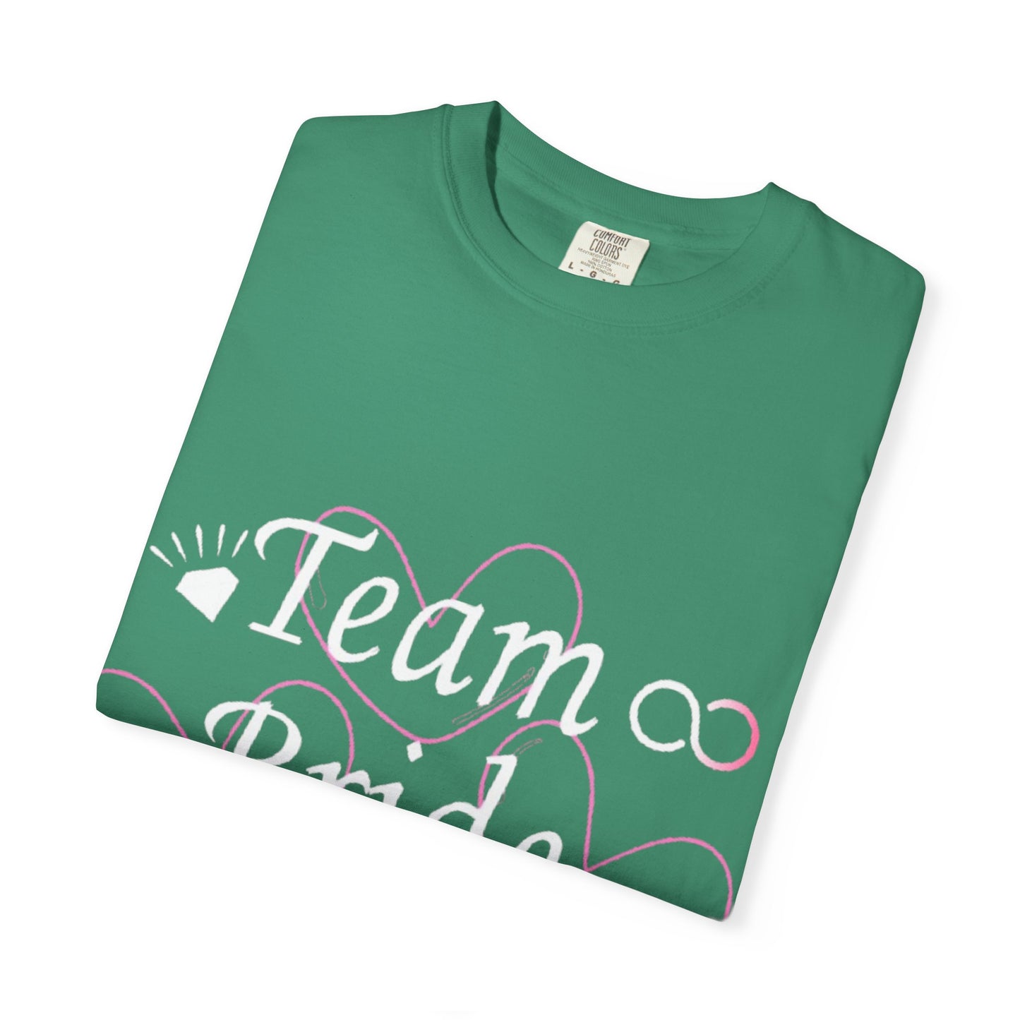 Team Bride White Text Tshirt