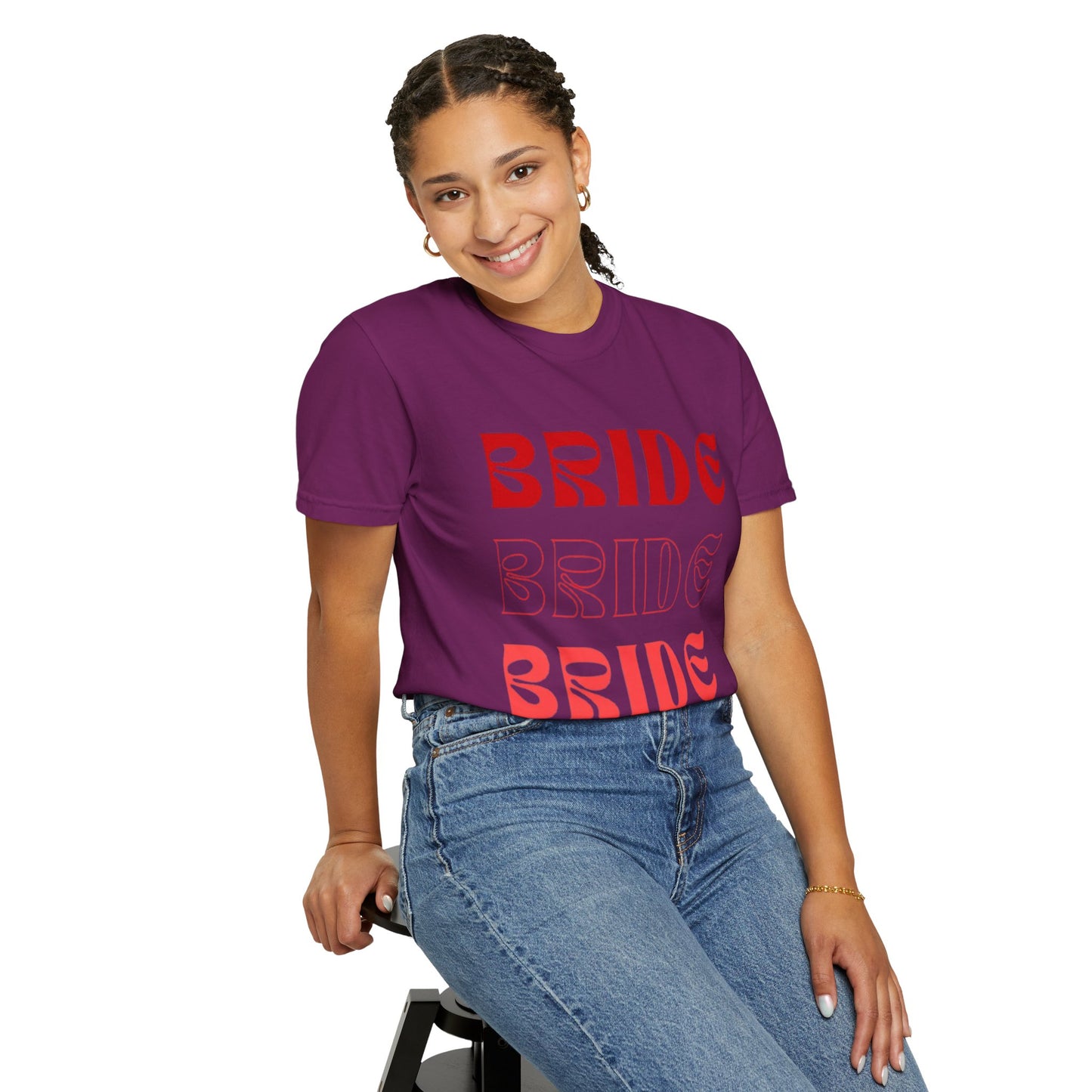 Bride Red Text Tshirt