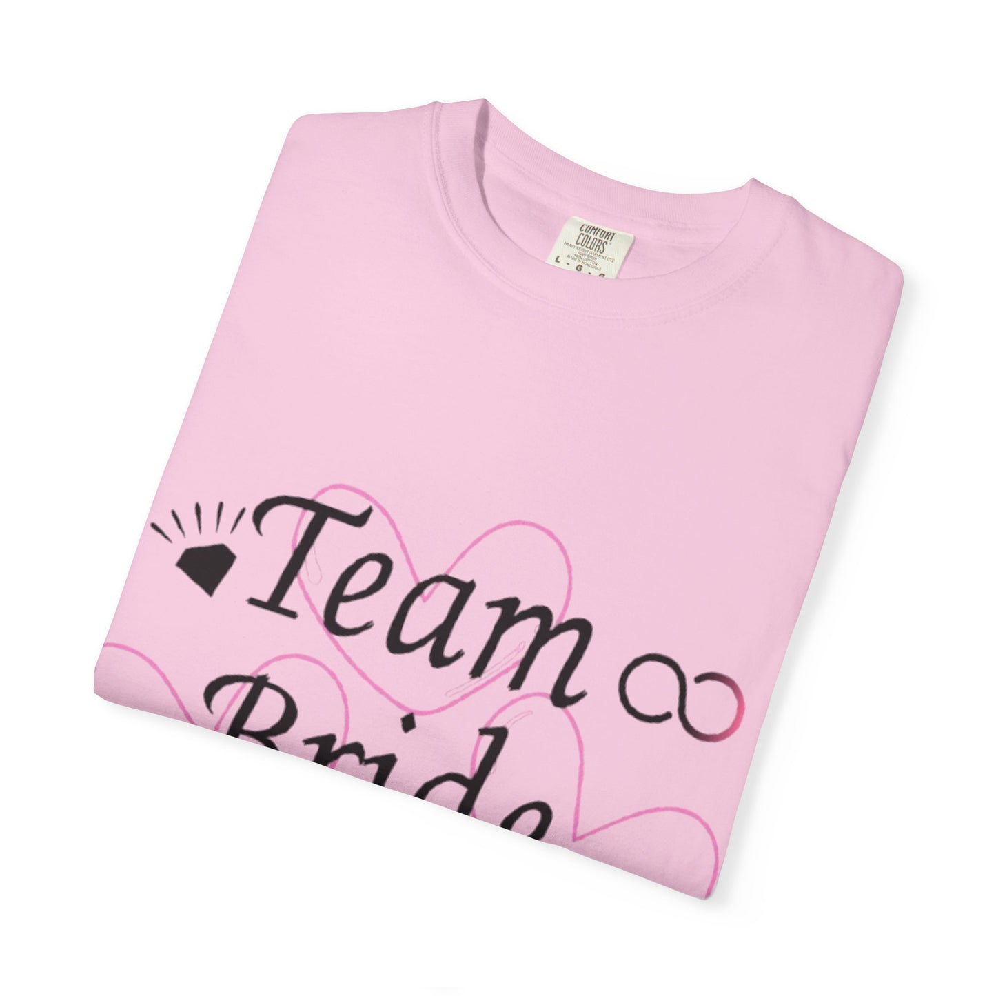 Team Bride to Be Black Text T-Shirt