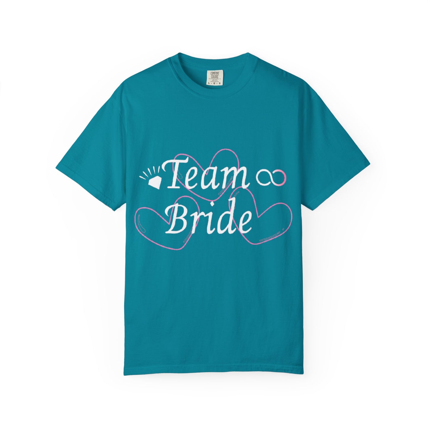 Team Bride White Text Tshirt