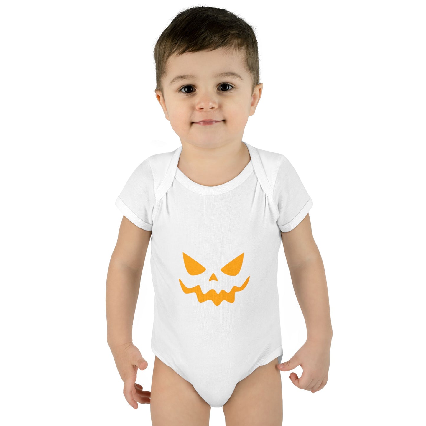 Halloween Graphic Infant Bodysuit (Orange)