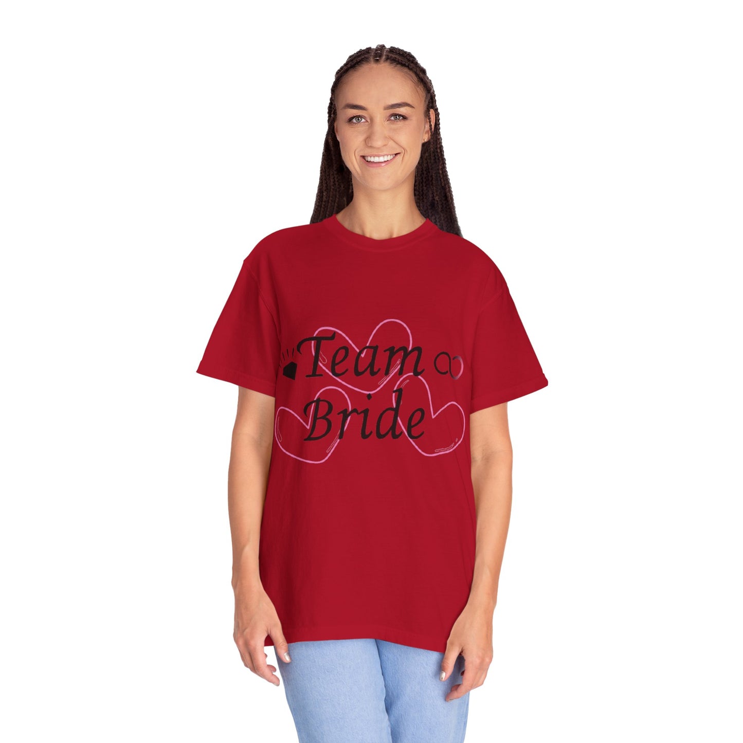Team Bride to Be Black Text T-Shirt