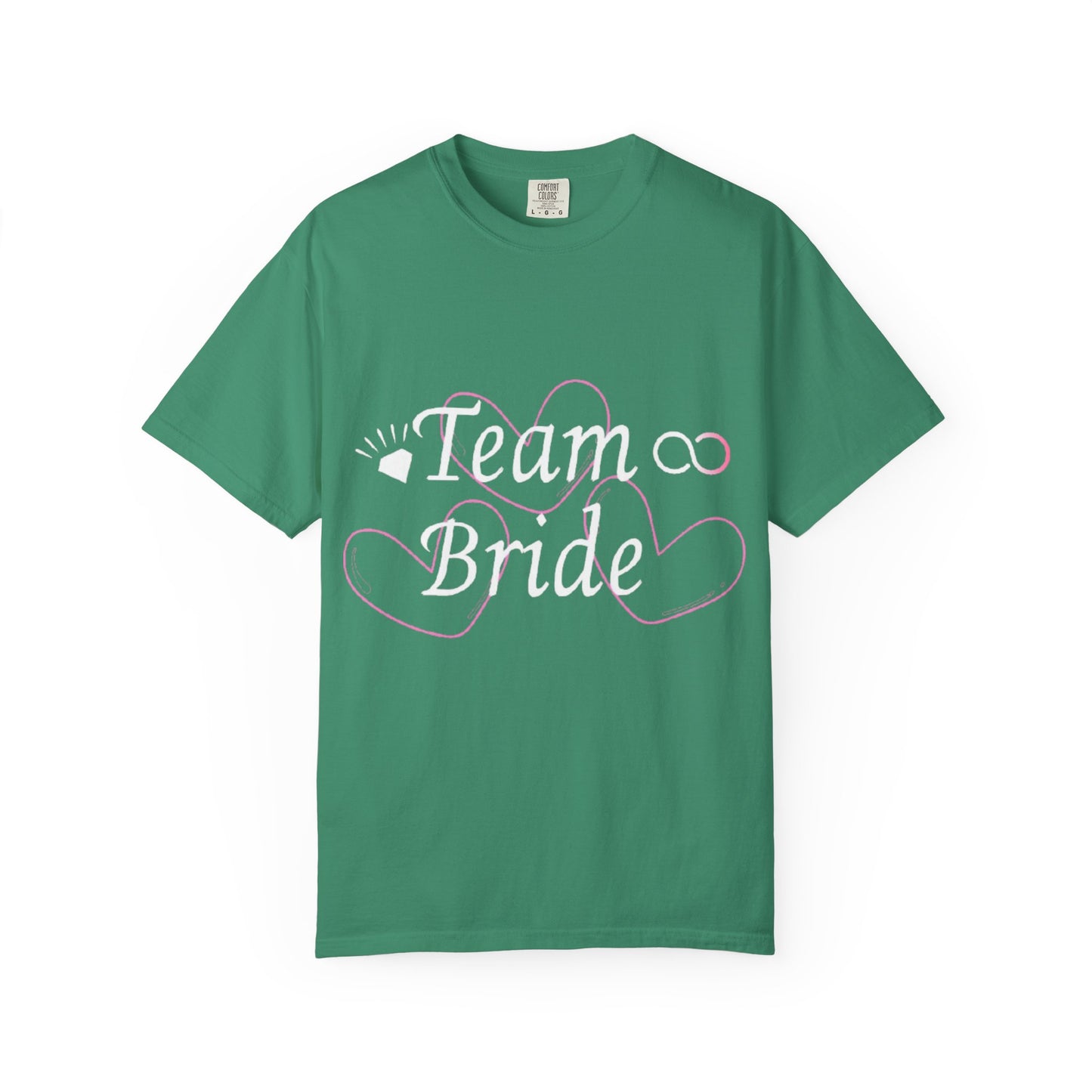 Team Bride White Text Tshirt