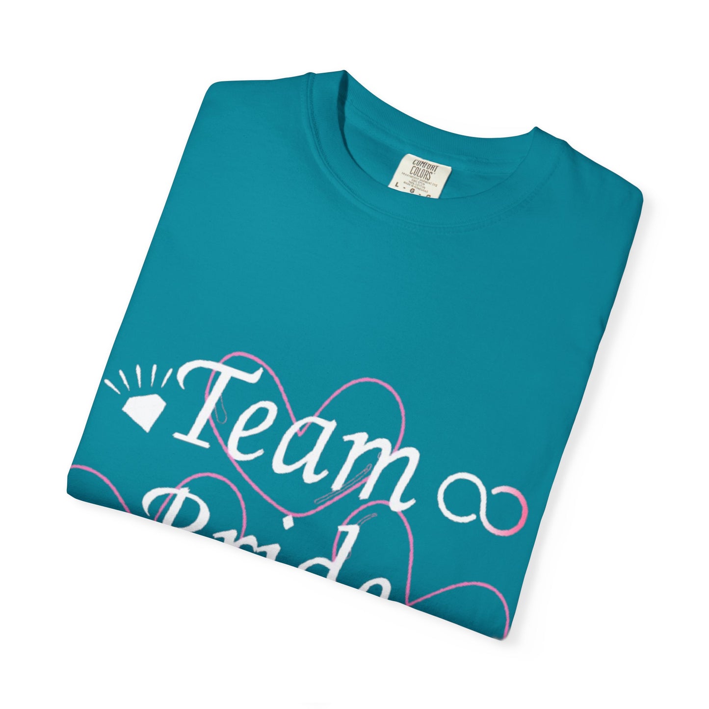 Team Bride White Text Tshirt