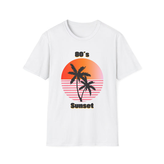 80's Sunset Unisex Softstyle T-Shirt