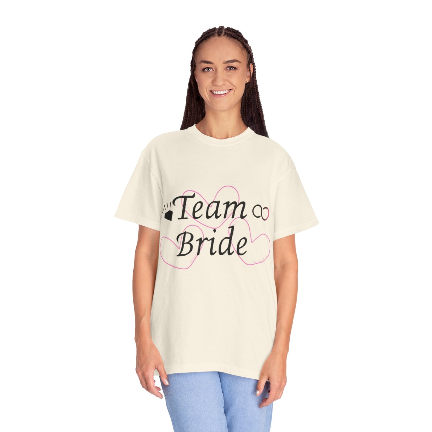 Team Bride to Be Black Text T-Shirt