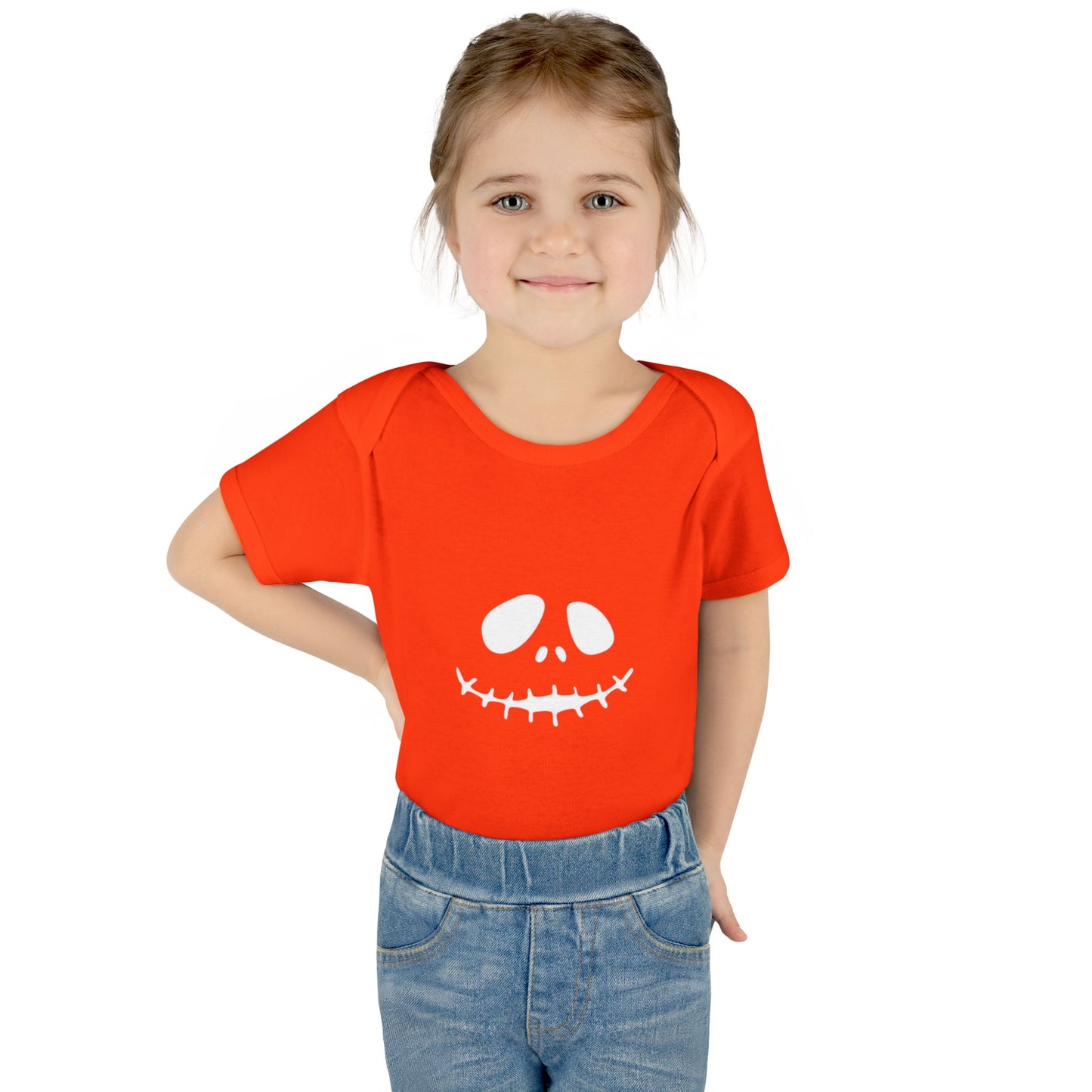 Jack Skellington Infant Bodysuit (White)