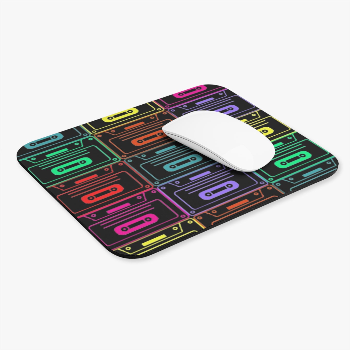 Vibrant Retro Cassette Mouse Pad