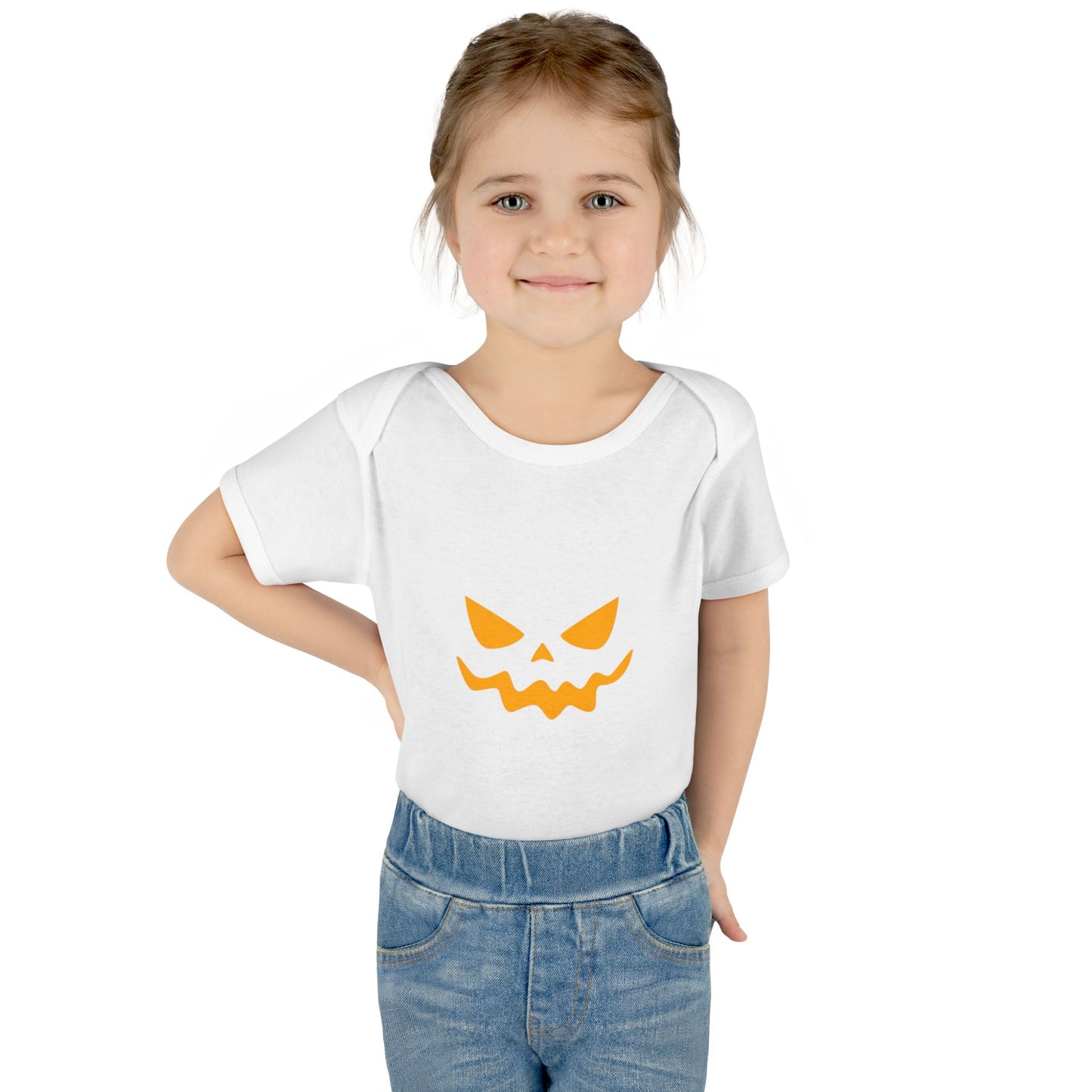 Halloween Graphic Infant Bodysuit (Orange)