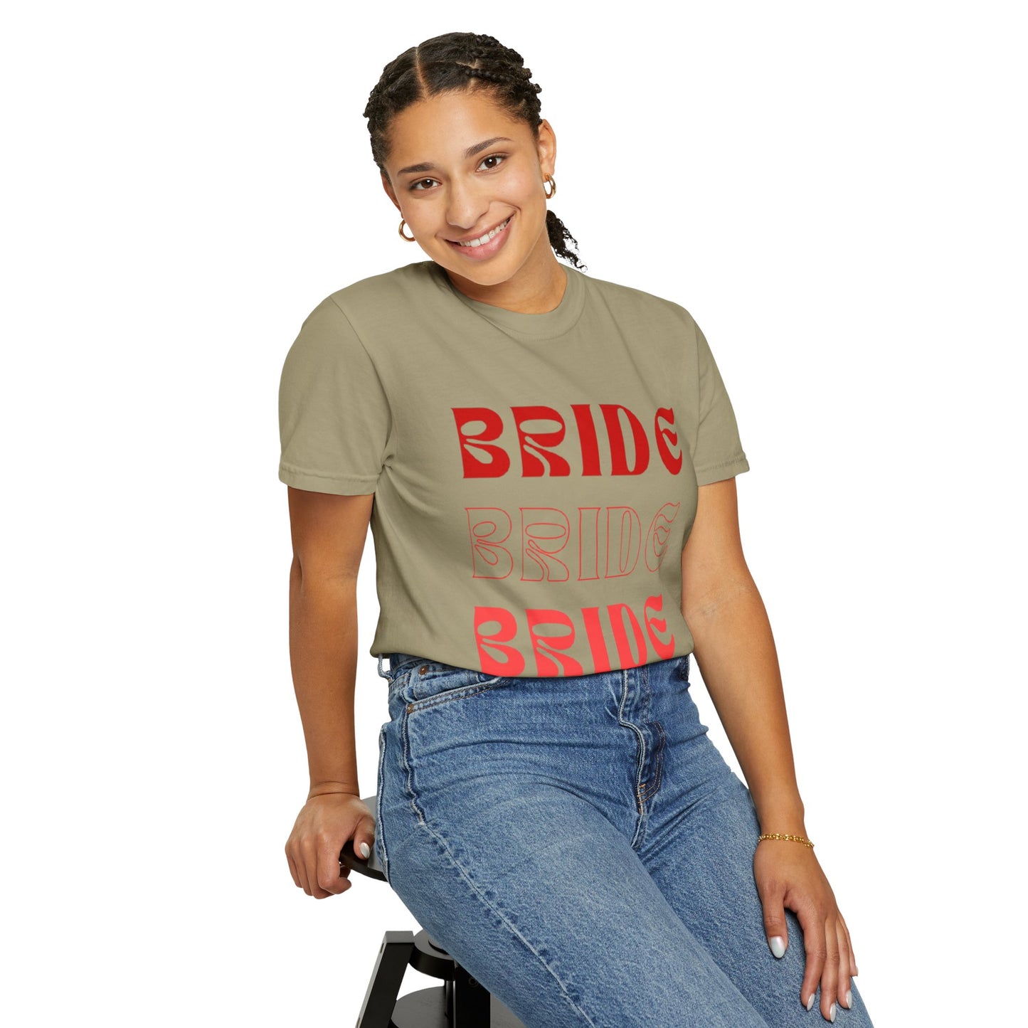 Bride Red Text Tshirt
