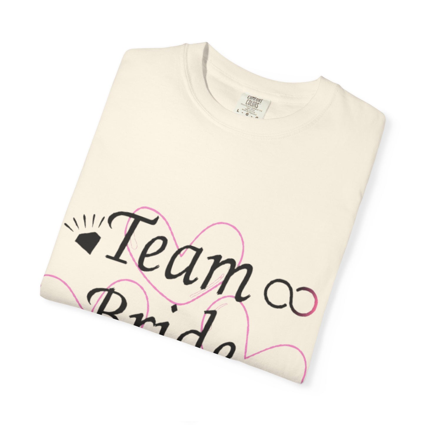 Team Bride to Be Black Text T-Shirt
