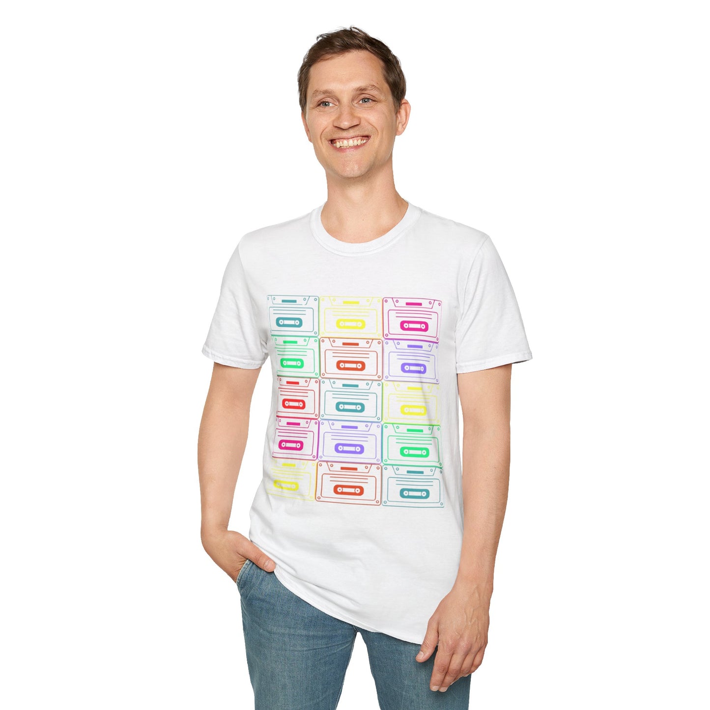 Retro Cassette Tape Unisex Softstyle T-Shirt