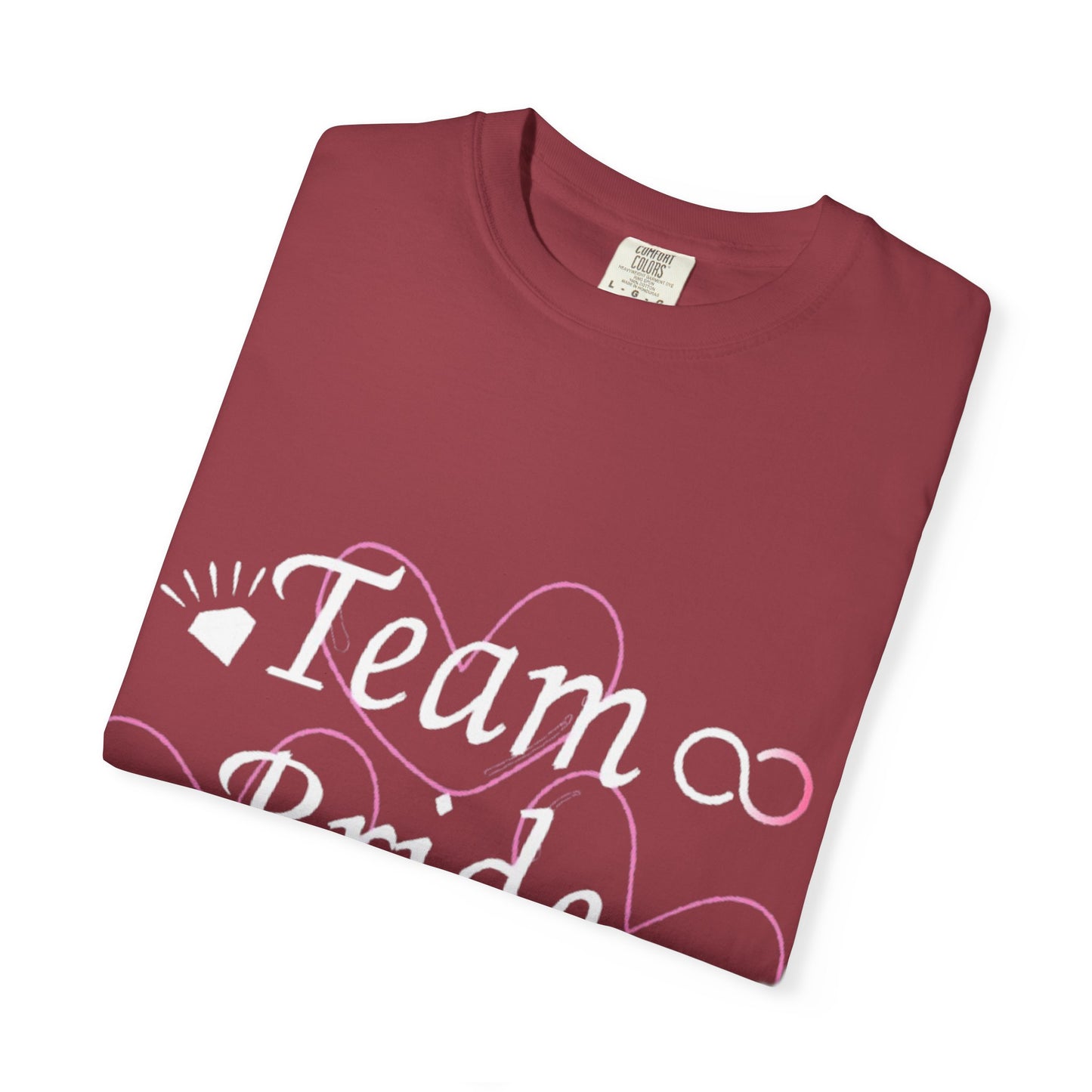 Team Bride White Text Tshirt