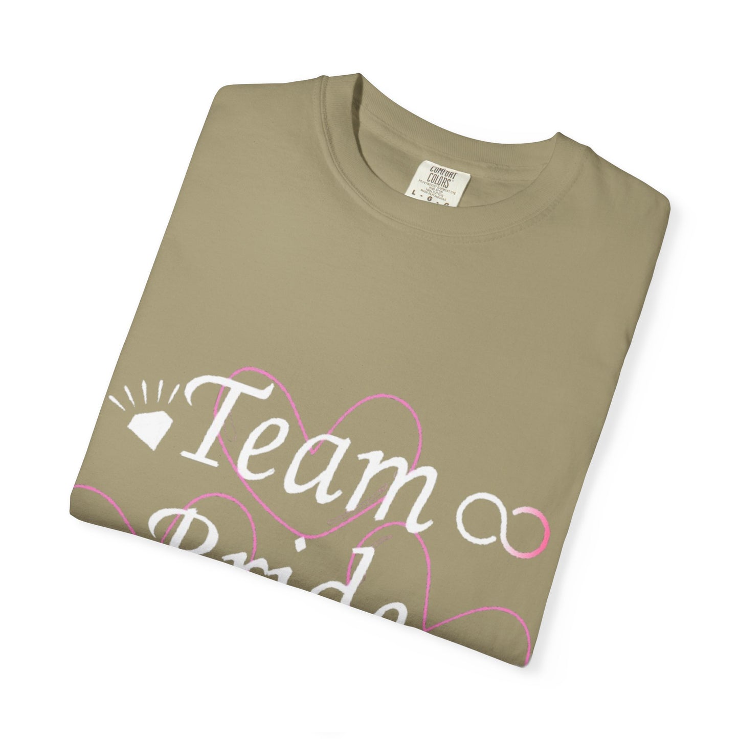 Team Bride White Text Tshirt