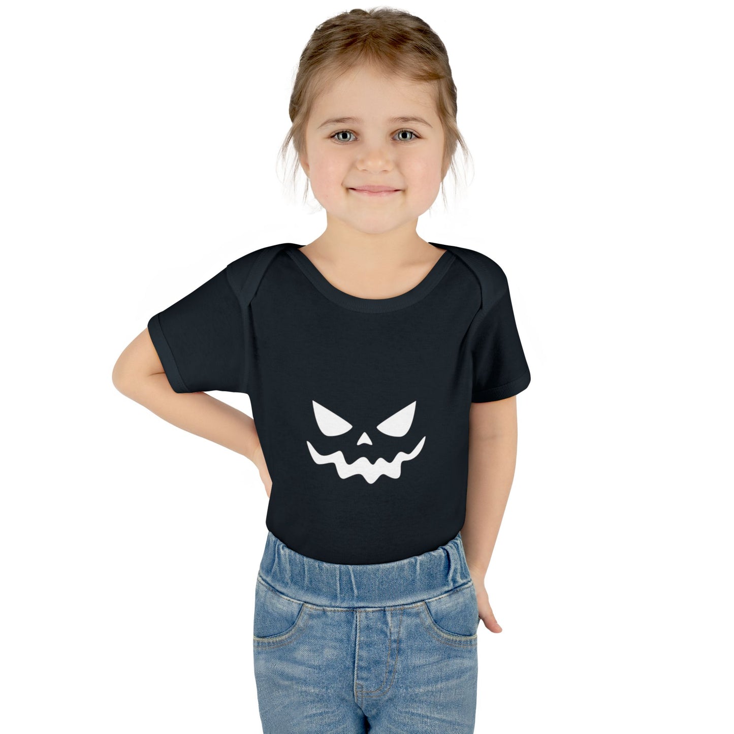 Halloween Graphic Infant Bodysuit (White)