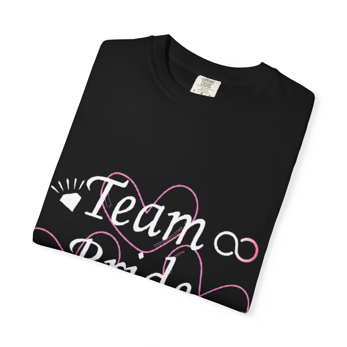 Team Bride White Text Tshirt