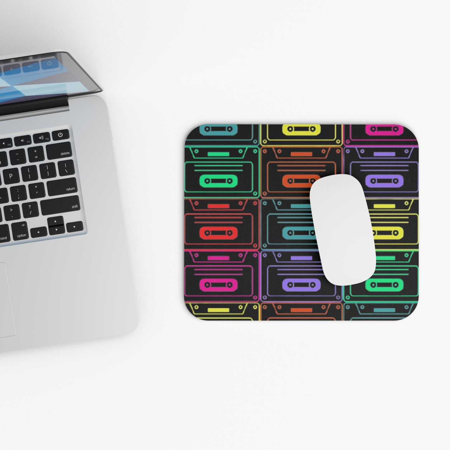 Vibrant Retro Cassette Mouse Pad