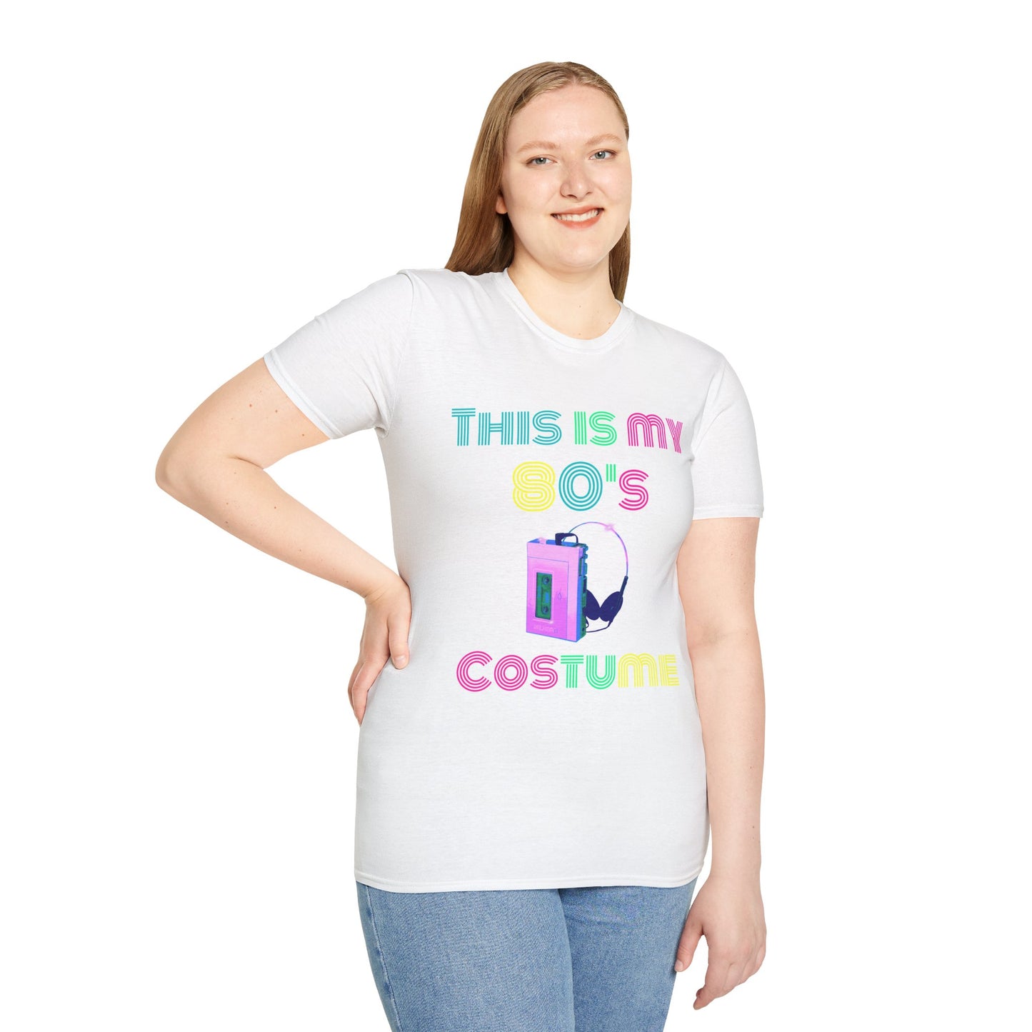 80's Retro Costume Unisex Softstyle T-Shirt