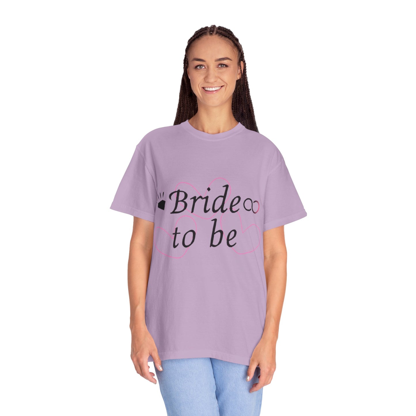 Bride to Be Black Text T-Shirt