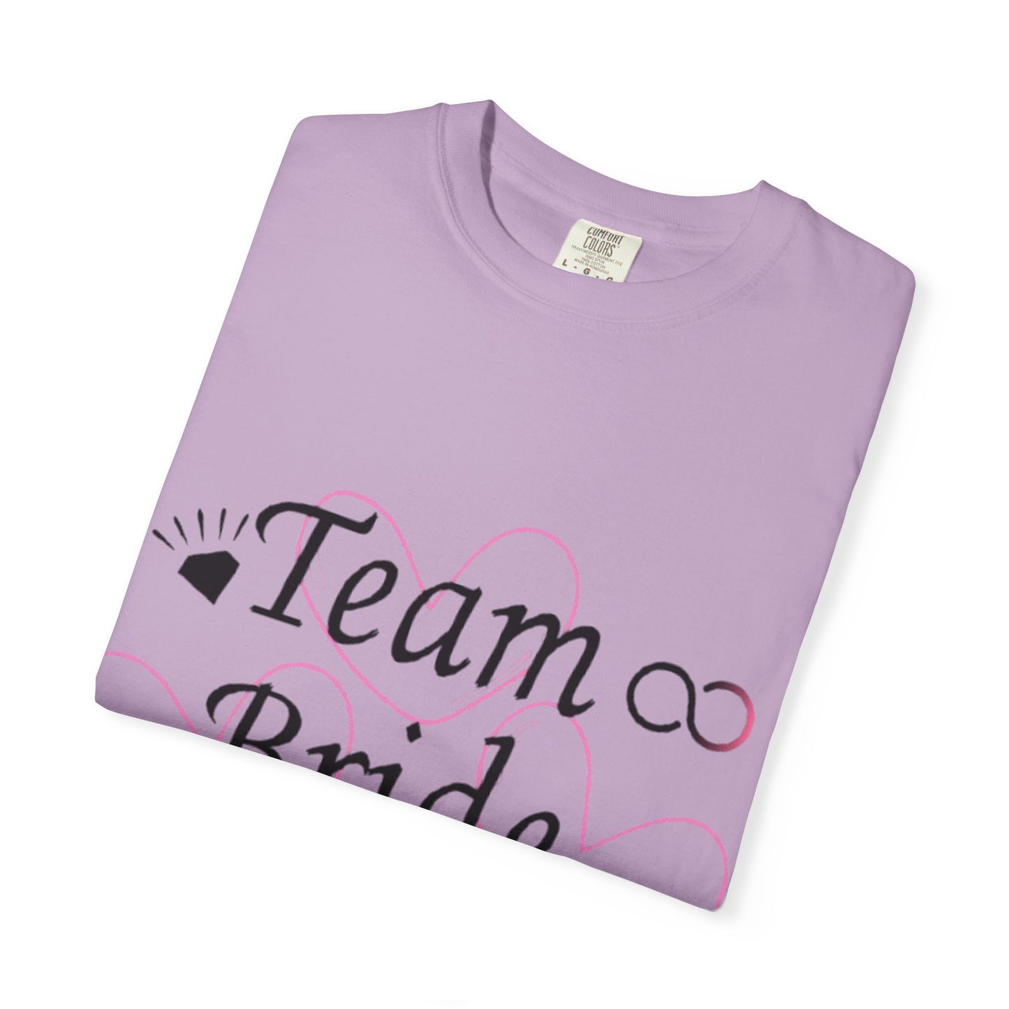 Team Bride to Be Black Text T-Shirt