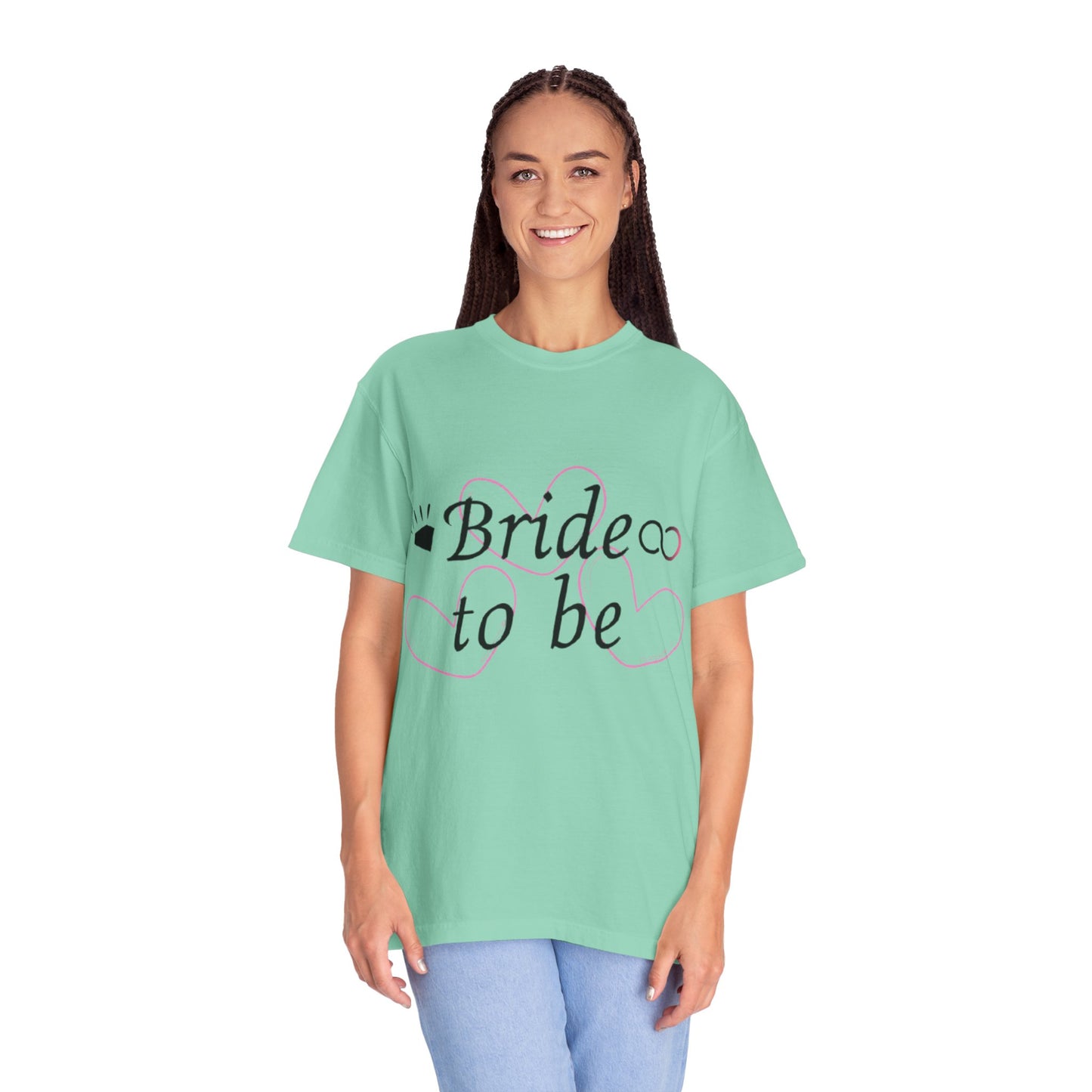 Bride to Be Black Text T-Shirt
