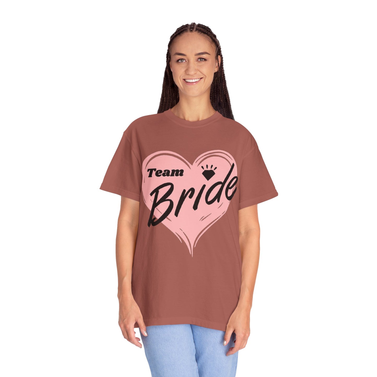 Team Bride Heart T-Shirt  Wedding Tee