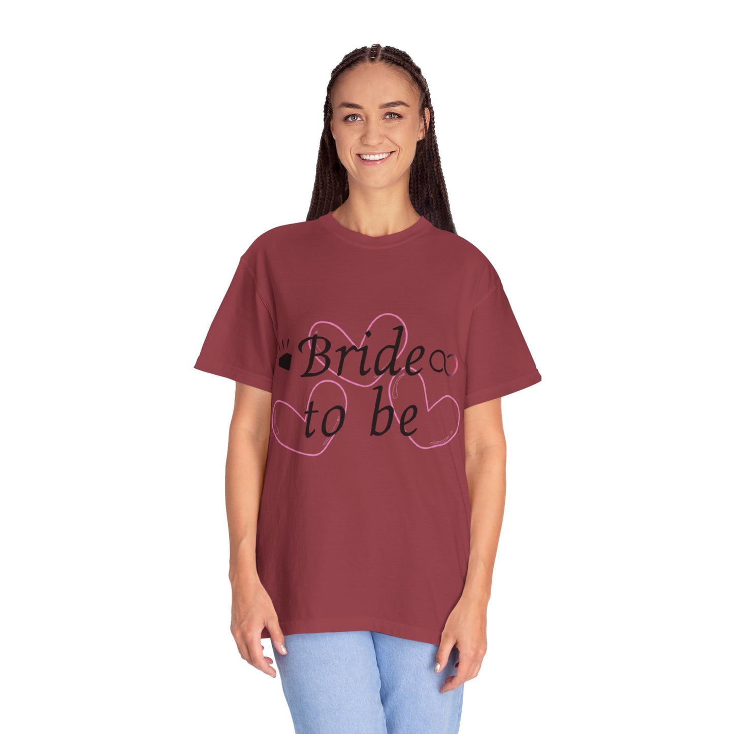 Bride to Be Black Text T-Shirt