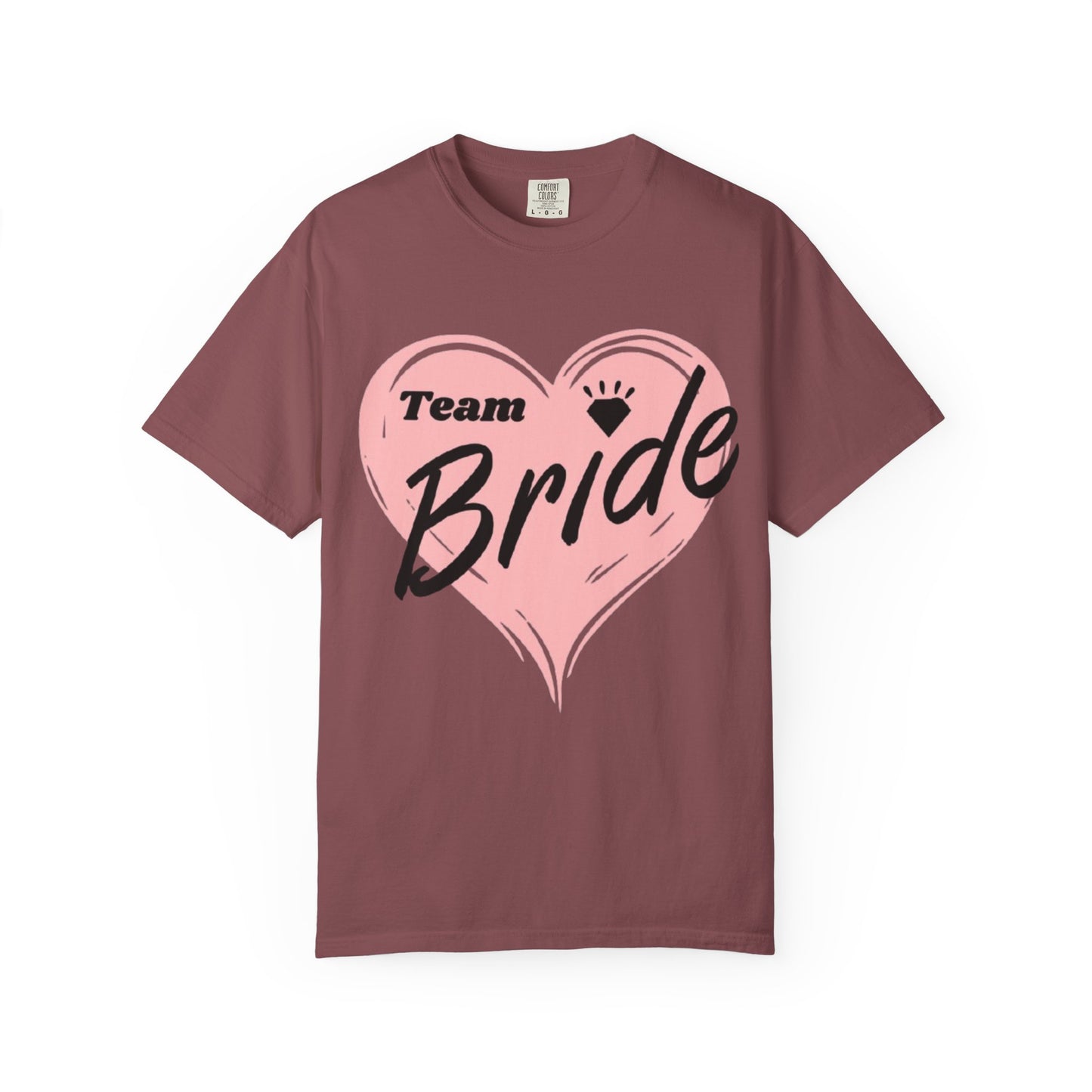 Team Bride Heart T-Shirt  Wedding Tee