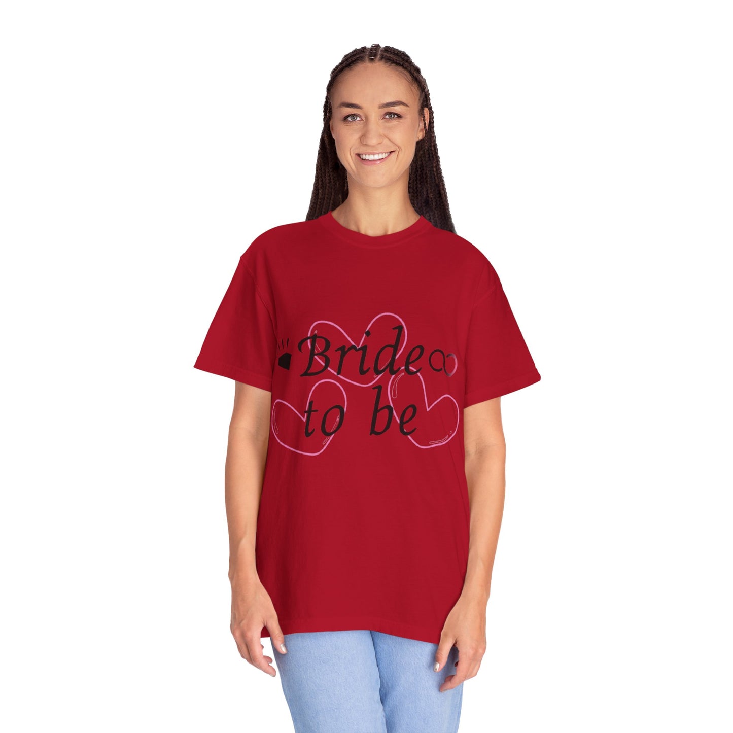 Bride to Be Black Text T-Shirt
