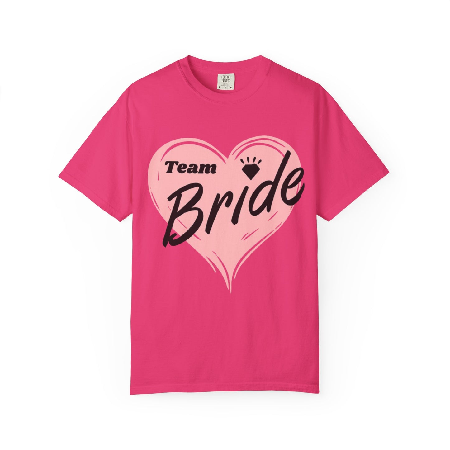 Team Bride Heart T-Shirt  Wedding Tee
