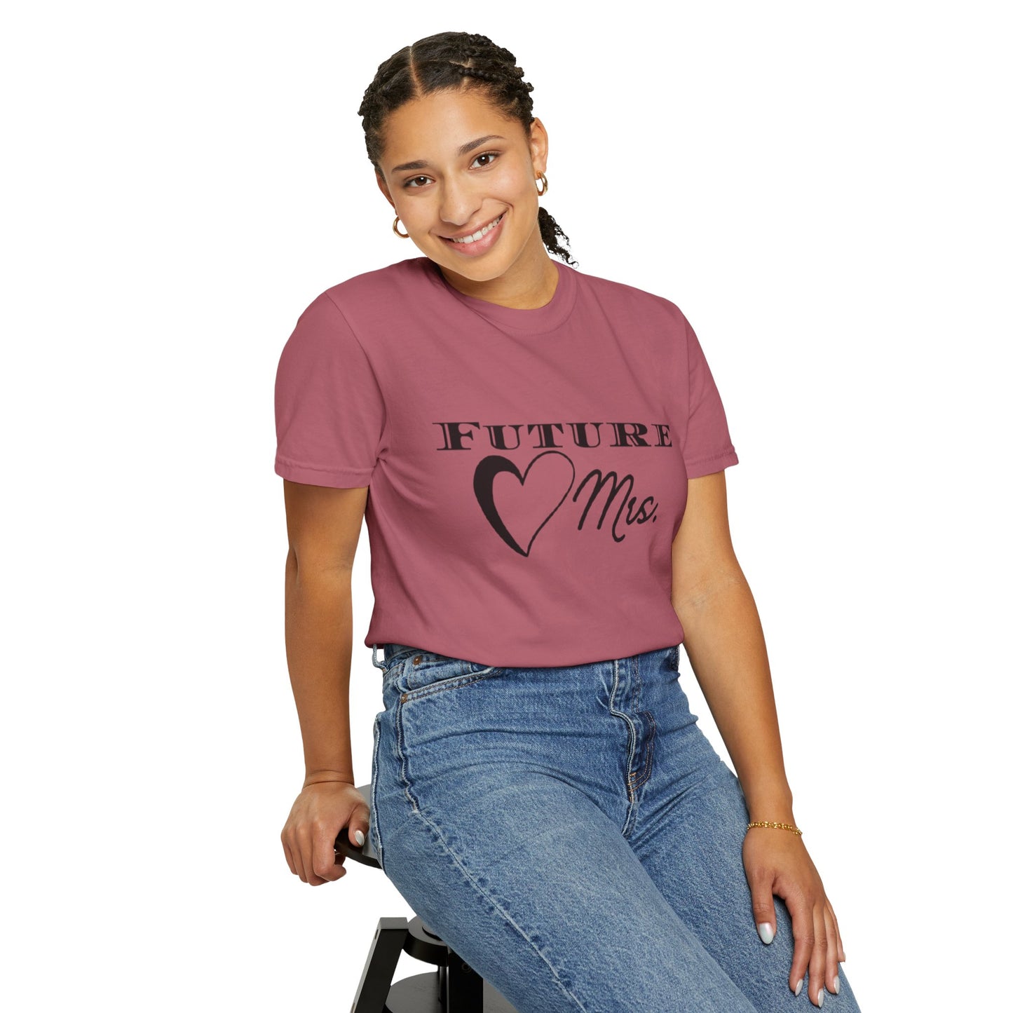 Future Mrs. Black Text T-shirt